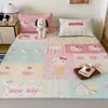 Conjunto de Três Peças de Matelassê de Seda e Látex Classe A para o Verão, 1.5m, Lavável à Máquina, Colchonete Macio Individual para Dormitório Infantil com Ar Condicionado