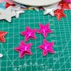 3.5cm estrella de cinco puntas láser brillante accesorios para el cabello de niños clip para el cabello material accesorios decorativos para ropa accesorios para guantes