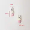 Cuentas dopamina gota de aceite pintado a mano agujero grande con cuentas diy pulsera hecha a mano collar accesorios caricatura kt gato