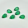 Almohada de Cristal Verde de Granate de Aluminio de Itrio Sintético Forma Ovalada Piedra Preciosa Cultivada Forma Ovalada Esmeralda Tsavorita Piedra Suelta