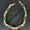 Pulsera Rombo Popular de Circonita Transfronteriza Que No Se Desvanece, Joyería de Mano Geométrica de Verano para Mujer, Pulsera de Diseño de Nicho, Accesorios de Yiwu