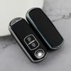 Para 234 llaves Mazda 3 Angksera CX5 Atez CX4 CX8 funda plateada para llave de coche lateral TPU