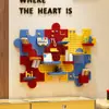 Estante de Almacenamiento Creativo con Tablero de Clavijas Rompecabezas DIY Montado en Pared Sin Taladro Escritorio Infantil Mesa de Estudio Tablero de Almacenamiento para Pared