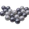 4-14mm colorido meio furo imitação de pérola de vidro Nanyang redondo furo único miçangas soltas brincos de pino pingente joias acessórios DIY
