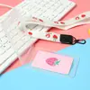 Cordón Largo para Colgar en el Cuello Portatarjeta de Transporte Público para Autobús Tarjeta Transparente de Comedor Estudiantil Control de Acceso Tarjeta de Recogida para Jardín de Infancia Funda Protectora