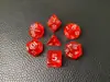 Conjunto de Dados Poliédricos D&D com Padrão de Mármore, Cores Misturadas, Transparente, D4D6D8D10D12D20 Lados, Tabuleiro Coc, Conjunto de Sete Peças
