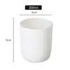 En stock Vaso de Vidrio Mate para Velas Vaso Vacío Decoración para el Hogar Portavelas de Aromaterapia Frasco de Vidrio Transparente para Velas Aromáticas Vaso de Vidrio