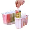 Molde para helado, molde para paletas, charola para cubitos de hielo, caja para helado, charola para cubitos de hielo, helado casero, uso doméstico, fácil de desmoldar