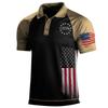 Camiseta polo de verano transfronteriza de comercio exterior para hombre, camiseta de exterior con solapa suelta, sudadera de manga corta, camiseta polo para hombre