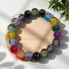 Nuevo Pulsera de Mariposa con Cuentas Florales Estilo Dunhuang, Pulsera Versátil para Mujeres, Pulsera de Amistad Elegante, Joyería de Exportación para Transmisiones en Vivo de Vendedores Ambulantes
