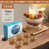 Juego para Preparar Té con Estufa de Carbón y Utensilios de Té para Uso Doméstico, Olla Caliente Tradicional de Interior, Juego Completo de Estufa de Arcilla para Barbacoa en el Patio