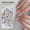 Internet Rede K9 Fundo Pontiagudo Diamante Nail Art Joias Cor Mista Exquisito Super Brilho Mini Combina com Tudo Usar Armadura Decoração Atacado
