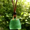 Venta Caliente Transfronteriza Piedra Ojo de Tigre Piedra Natural Piedra de Cristal Colgante de Bolsa Collar Cadena de Cuello Versátil Nueva Cadena para Suéter Otoño e Invierno