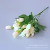 Atacado de fábrica Tulipa flor artificial 15 cabeças Botão de Magnólia flor artificial de seda decoração de sala de estar decoração de planta aquática atacado