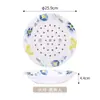Prato de Melamina Doméstico Estilo Chinês Hotel Simples Prato Especial para Dumpling Anti-queimadura Camada Dupla Secagem Prato para Dumpling