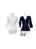 Blusa Yunling Jasmine Sencilla y Versátil con Cuello en V, de Botones y Manga Tres Cuartos