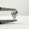 Zircônia em formato de losango com base pontiaguda, diamante solto branco 5x6mm, pedra brilhante em formato de coroa, para DIY em estoque, atacado direto do fabricante