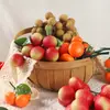 Modelo de guirnalda de frutas de simulación longan cereza arándano rojo guirnalda naranja dulce espuma de plástico fruta falsa decoración accesorios para fotografía