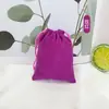 Bolsas de Almacenamiento de Terciopelo en Stock Joyería Regalo Bolsas Pequeñas Comercio Electrónico Transfronterizo Collar Pendientes Bolsas con Cordón Mayoreo