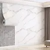 Azulejos de rolo de placa de rocha leve, papel de parede autoadesivo, à prova d'água e à prova de umidade, para decoração de parede de sala de estar e banheiro