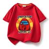 Ropa infantil con estampado de dibujos animados para matar el tiempo, suministro transfronterizo, comercio exterior al por mayor, camiseta de algodón de manga corta y cuello redondo para niños