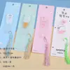 Nuevo marcador de borlas de Sanrio de alto valor para niñas, clip de clasificación de libros de texto con diseño de perro pudín kulomi de dibujos animados