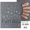 BELLEZA COMPLETA Pegatinas Transfronterizas Nuevas para Uñas Color Bronceado Bohemio Luna Estrella Tótem Pegatinas para Uñas