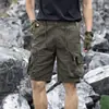 Calças Táticas Ranger para Homens, Calças de Treinamento Outdoor Resistentes a Arranhões, Calças Cargo de Cinco Bolsos, Bermudas Finas Soltas de Verão para Homens