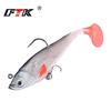 Ftk8Cm10Cm12Cm Paquete de Señuelos de Pesca Cebo Plomado Pez Suave Cola en T Señuelo de Imitación Gancho de Tres Anzuelos Equipo de Pesca