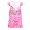 Verão Cruzamento de Fronteiras Nova Chegada Bruxa Má de Cosplay Vestido Rosa para Meninas Vestido de Halloween Vestido Infantil