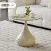 Nueva Mesa de Centro Estilo Crema Mesa de Dormitorio Mesa de Sofá Dormitorio Mesa Pequeña Balcón Mesa de Té Pequeña Redonda Fabricante Venta al por Mayor
