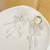 Estilo Retro Hong Kong borla larga flores de cristal diy tejido a mano horquilla de cuentas accesorios para el cabello pendientes material venta al por mayor