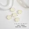 Brincos de Miçangas Acrílicas Coloridas com Laço e Flor para Menina Fofa, Pulseira de Corrente para Celular, Pingente DIY