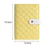 Álbum de Cartões A6 PU com Folhas Soltas e Capa de Orçamento para Planejamento Financeiro em Dinheiro e Poupança, atacado