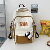 Mochila retro estilo americano para estudiantes universitarias, de gran capacidad, para estudiantes de secundaria y preparatoria, mochila escolar para computadora, para hombre.