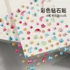 Adesivos Coloridos de Estrela de Cinco Pontas Coração Lua Diamante Decoração de Diário DIY Adesivos de Rosto Crianças Meninas Concerto
