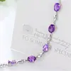 Venta caliente pulsera suave de amor puro moda creativa pulsera de amatista estilo coreano europeo y americano pulsera de diamante púrpura collar joyería