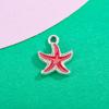 Pingente de Estrela-do-Mar Perolado Estrela de Cinco Pontas Gotejamento de Óleo Galvanoplastia Acessórios de Joalheria Pulseira DIY Colar Material para Roupas