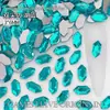 Nova Arte de Unhas Tendência Irregular 3*6 Ponta Dupla Fundo Plano Diamante Aurora Iridescente Gelo Champanhe Decoração de Unhas Strass