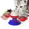 Bestseller transfronterizo: Juguete de gato molino de viento giratorio, plato giratorio para mascotas para entretener gatos, cepillo para gatos para rascar y acicalar, artículos para mascotas para gatitos
