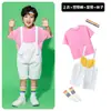 Traje de Shorts con Tirantes para Niños Color Graduación Ropa de Clase Estudiantes de Primaria Coro de Graduación Danza Equipo de Porristas