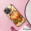 Aplicable a Funda de Vidrio Templado para Apple 18PRO 17PROMAX Calabaza Amarillo Dorado Cubierta Protectora iPhone16 Ilustración 17E