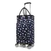Carrito pequeño para la compra del hogar rueda universal carrito de compras portátil bolso de mano bolsa de compras de papel de aluminio aislante bolsa con ruedas venta al por mayor