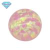 Huagang Gem Round Flat Bottom Sintético OPAL Imitação OPAL Pedra Nua OPAL OP08 Rosa Claro