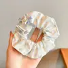 Flor de Lazo Francesa Estilo Coreano Lazo para el Cabello Lazo para el Cabello Estilo Academia Británica Retro Multicapa Lazo para el Cabello Tocado Color Sólido Anillo para el Cabello de Intestino Delgado Grande