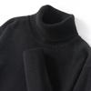 Suéter de cachemira para hombre otoño e invierno cuello alto jersey talla grande lana pura tejido suéter de cachemira Amazon suéter