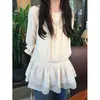 Vestido mini justo na cintura, doce e jovial, com amarração para mulheres, novo estilo de início de primavera, versátil e elegante, de corte reto, curto
