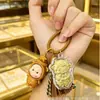Pingente mini cordeiro e pônei de ouro 999 puro, chaveiro de celular flor-dinheiro, pequeno presente de ouro para atrair clientes, atacado