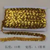 Encaje Trenzado con Borde en S de Lentejuelas Ropa Hecha a Mano Ropa para Muñecas Cuello Costura Láser Accesorios DIY Borde Ondulado