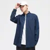 Venta Caliente Camisa de Mezclilla de Manga Larga para Hombre Primavera y Otoño Camisa Cardigan para Hombre Chaqueta Casual Japonesa para Hombre En Stock Venta al por Mayor